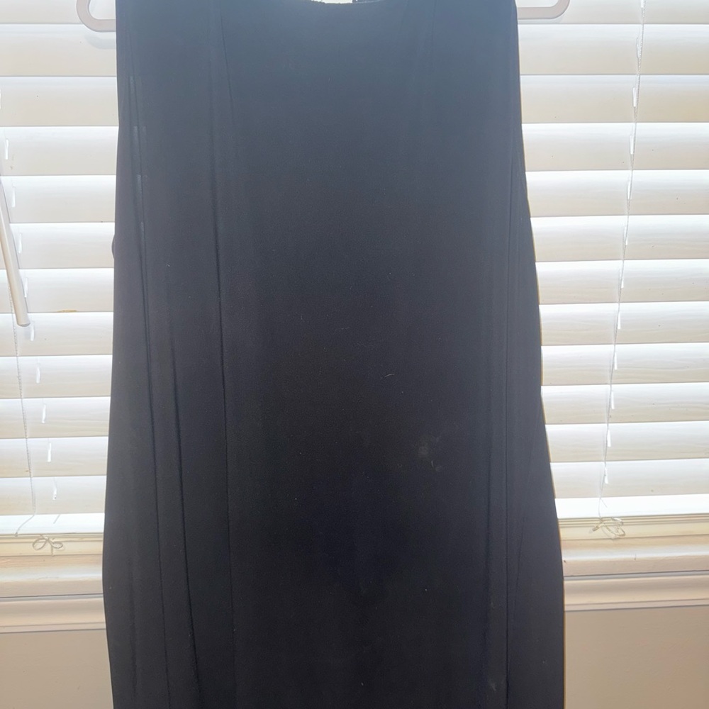 Tiana B. Classic Black Maxi Dress